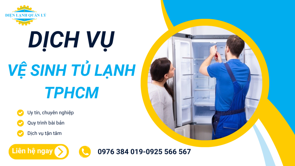Sử dụng dịch vụ vệ sinh tủ lạnh TPHCM chuyên nghiệp giúp tủ lạnh được làm sạch toàn diện