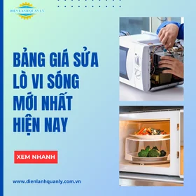 Bảng giá sửa lò vi sóng mới nhất