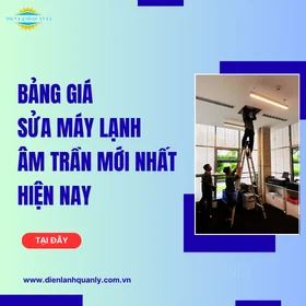 Bảng giá sửa máy lạnh âm trần
