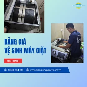 Bảng giá vệ sinh máy giặt