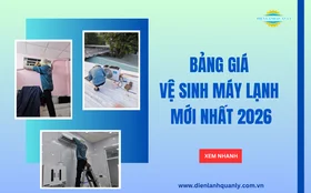 Bảng giá vệ sinh máy lạnh mới nhất