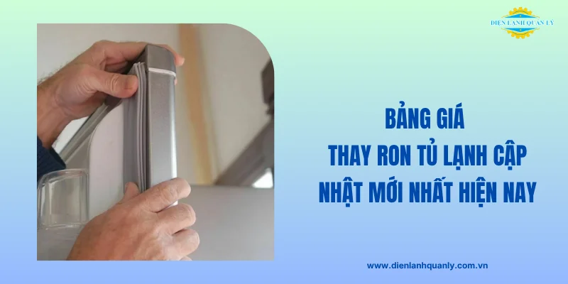 Cập nhật bảng giá thay ron tủ lạnh mới nhất hiện nay