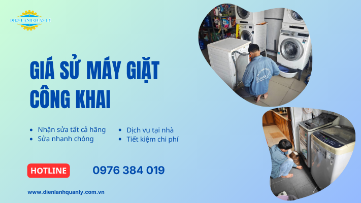 Bảng giá sửa chữa máy giặt