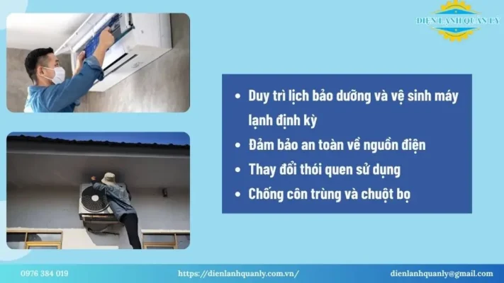 Biện pháp phòng ngừa để tránh máy lạnh Electrolux báo lỗi E1 