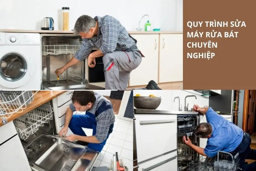 Quy trình sửa máy rửa bát electrolux chuyên nghiệp