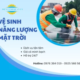 Điện Lạnh Quản Lý cung cấp dịch vụ vệ sinh năng lượng mặt trời