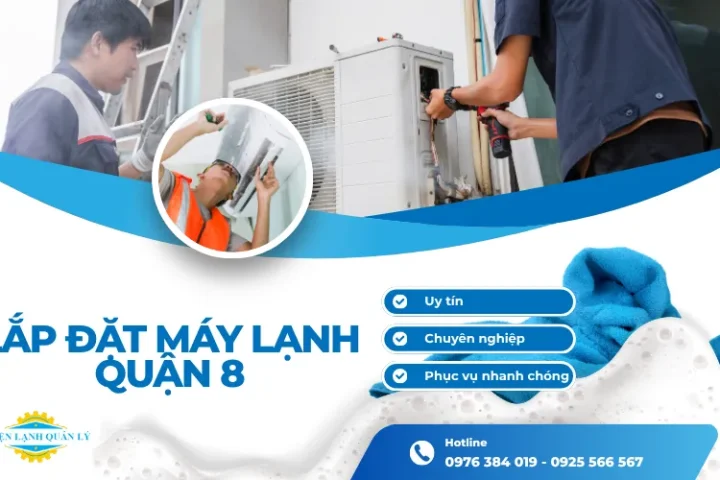Quy trình lắp đặt máy lạnh Quận 8 cần được thực hiện đúng kỹ thuật