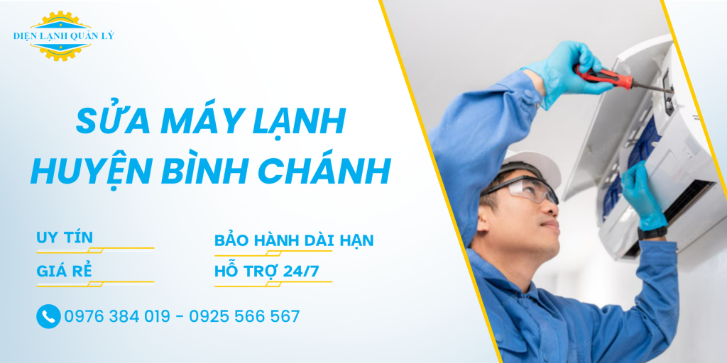 Dịch vụ sửa máy lạnh tại huyện Bình Chánh - Điện Lạnh Quản Lý