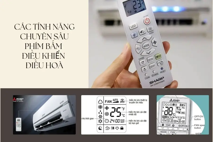 Thiết lập tính năng chuyên sâu trên điều khiển điều hoà