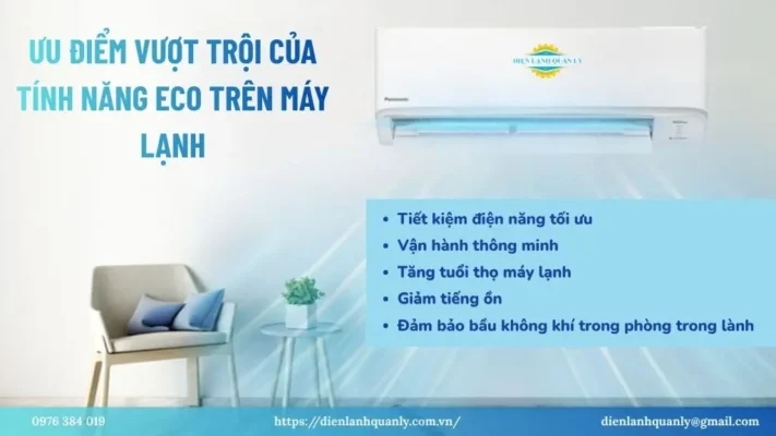 Ưu điểm vượt trội của tính năng Eco trên máy lạnh
