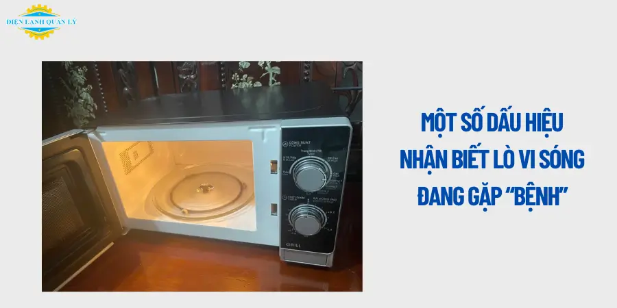 Một số dấu hiệu nhận biết lò vi sóng đang gặp “bệnh”