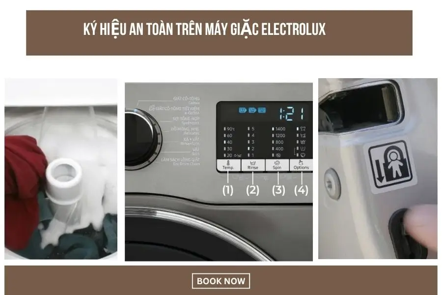 Cảnh báo an toàn trên máy giặt khi dùng