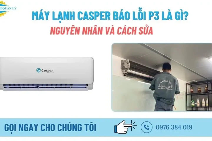 máy lạnh Casper báo lỗi P3 (2)