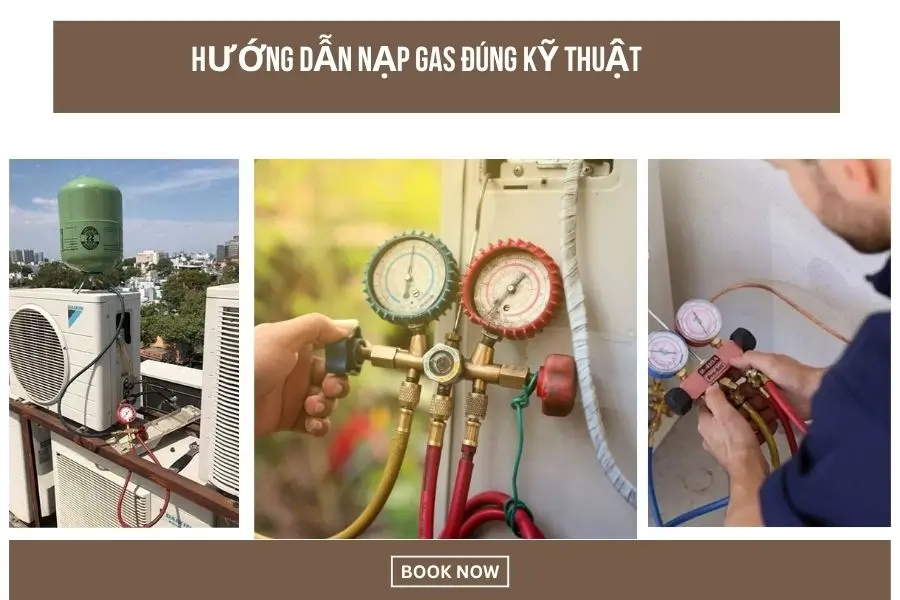 Kỹ thuật nạp gas điều hoà tiêu chuẩn