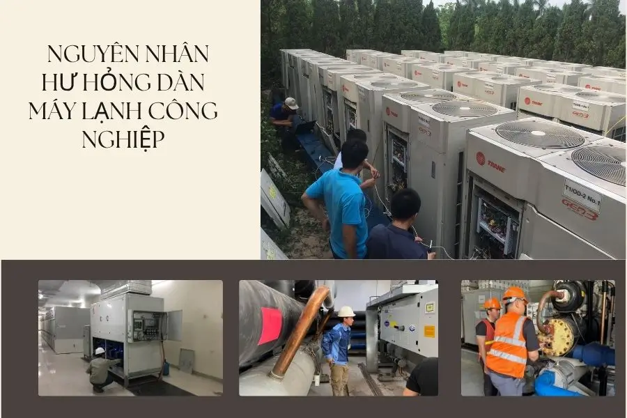 Sự cố hư hỏng dàn lạnh và nguyên nhân 