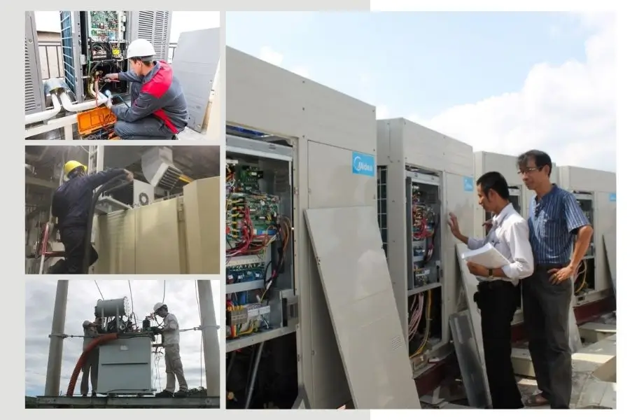 Quy trình sữa chữa máy lạnh công nghiệp Bình Dương