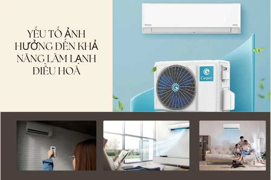 Yếu tố ảnh hưởng đến khả năng làm mát máy lạnh