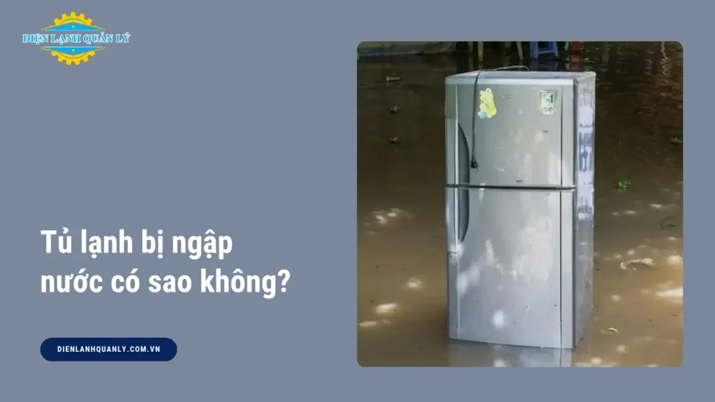 Tủ lạnh bị ngập nước có sao không?