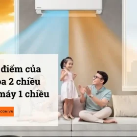 Nhược điểm của điều hòa 2 chiều so với máy 1 chiều