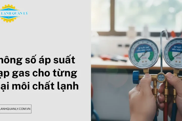 Chi tiết thông số áp suất nạp gas cho từng loại môi chất lạnh