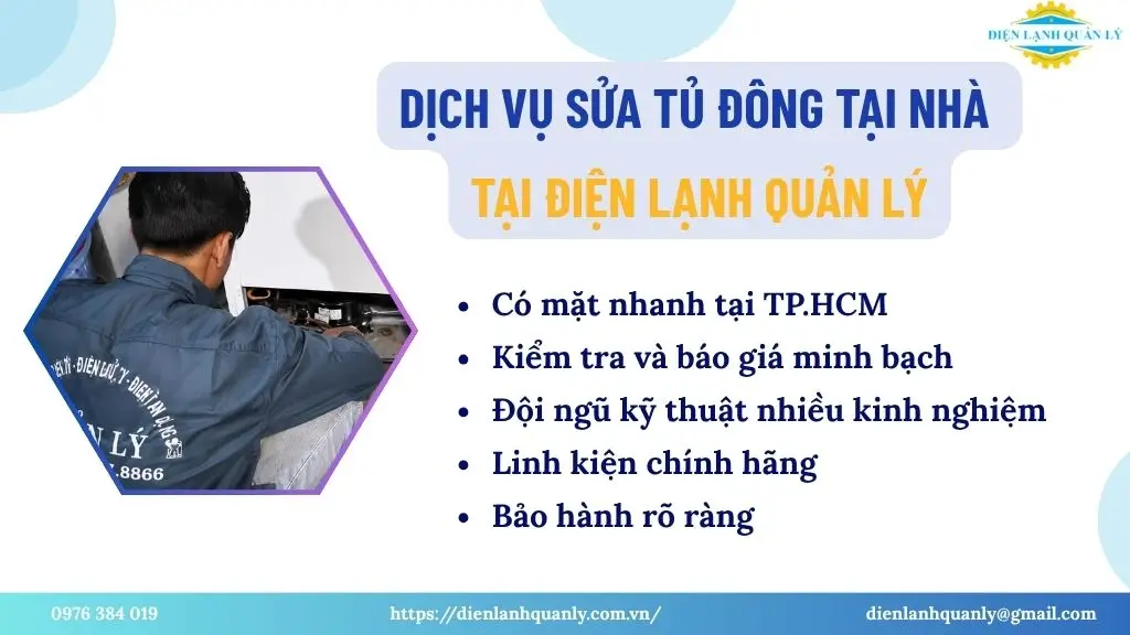 Dịch vụ sửa tủ đông tại nhà tại Điện Lạnh Quản Lý Dịch vụ sửa tủ đông tại nhà tại Điện Lạnh Quản Lý