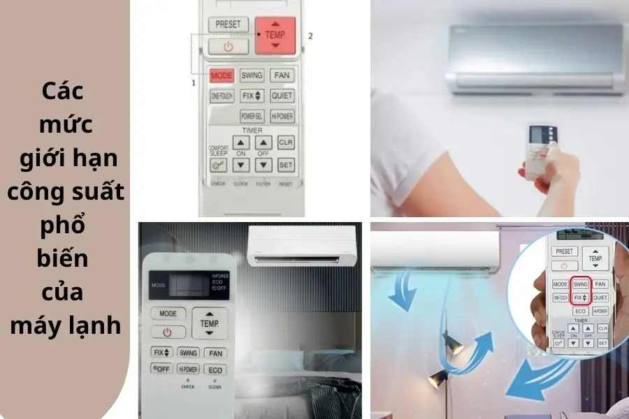 Các mức giới hạn của nút power sel là gì Các mức giới hạn của nút power sel là gì