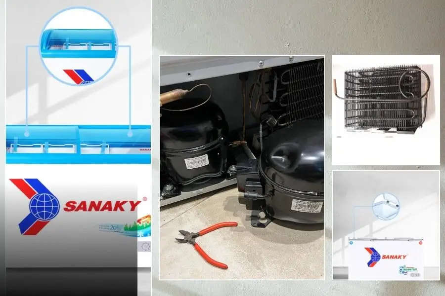 Dàn nóng và máy nén Block tủ đông Sanaky Dàn nóng và máy nén Block tủ đông Sanaky