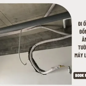 Thi công ống đồng âm tường máy lạnh