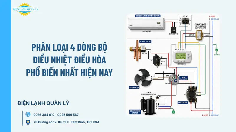 Phân loại 4 dòng bộ điều nhiệt điều hòa phổ biến nhất hiện nay Phân loại 4 dòng bộ điều nhiệt điều hòa phổ biến nhất hiện nay