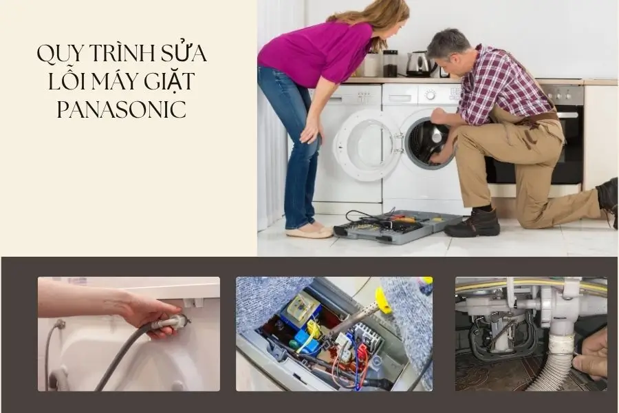 Quy trình sửa lỗi máy giặt Panasonic báo lỗi H27 Quy trình sửa lỗi máy giặt Panasonic báo lỗi H27