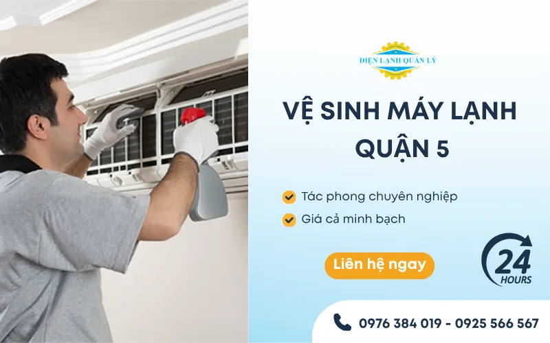 Lưu ý khi sử dụng dịch vụ vệ sinh máy lạnh Quận 5