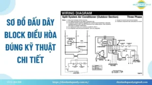 Sơ đồ đấu dây block điều hòa đúng kỹ thuật chi tiết