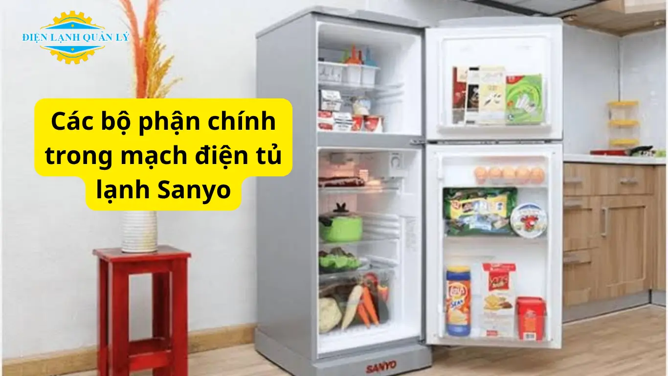 Các bộ phận chính trong mạch điện tủ lạnh Sanyo Các bộ phận chính trong mạch điện tủ lạnh Sanyo